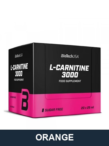 BIOTECH USA L-Carnitine Ampoules 3000mg 20x25ml