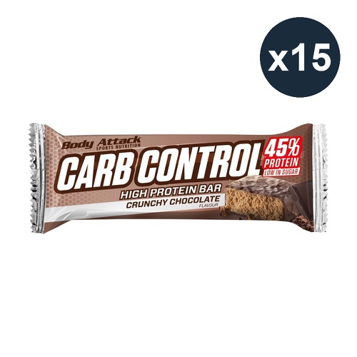 BODY ATTACK Carb Control Protein Bar 15x100g
