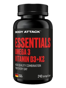 BODY ATTACK Essentials Omega 3+D3+K2