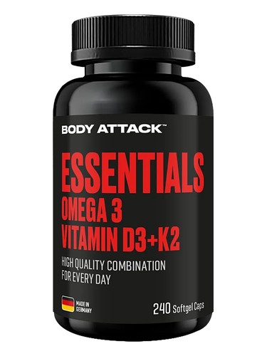 BODY ATTACK Essentials Omega 3+D3+K2
