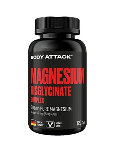 BODY ATTACK Magnesium Bisglycinate (120 Caps)
