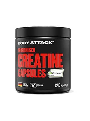 BODY ATTACK Micronised Creatine Caps (Creapure)