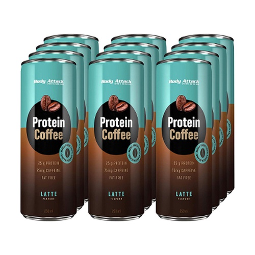 BODY ATTACK Protein Coffee 12x250ml