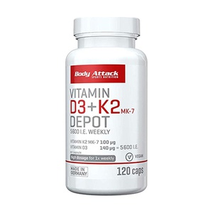 BODY ATTACK Vitamin D3+K2 Depot