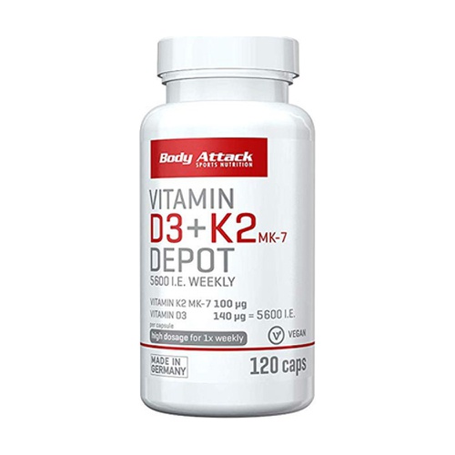 BODY ATTACK Vitamin D3+K2 Depot