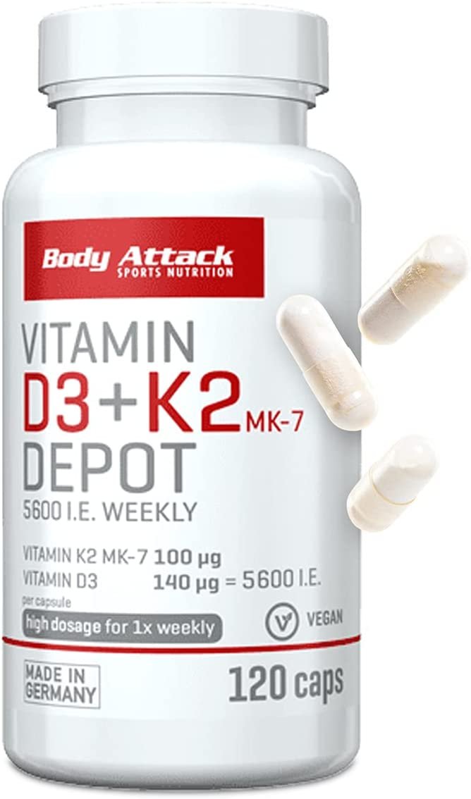 BODY ATTACK Vitamin D3+K2 Depot