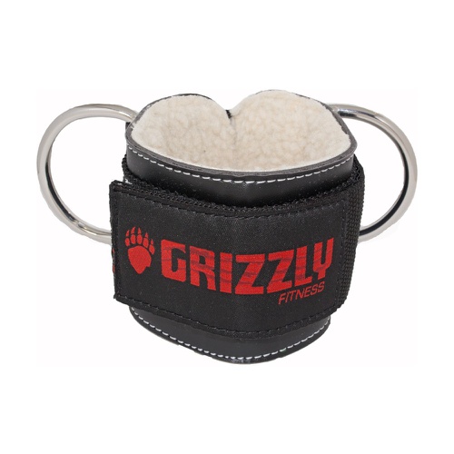 GRIZZLY FITNESS Leather Ankle Strap 3''
