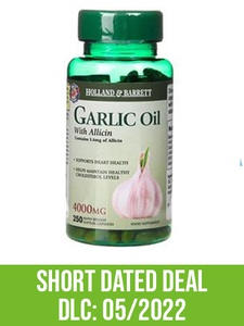 HOLLAND & BARRETT Garlic Oil With Allicin (Garlic, 250 Caps)