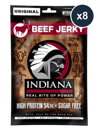 INDIANA JERKY Beef Jerky 8x90g