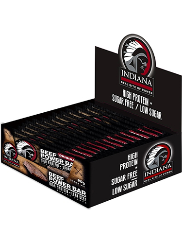 INDIANA JERKY Beef Power Bar Original 20x20g