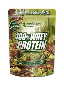 IRONMAXX 100% Whey Protein (Dubai Chocolate Style, 500g)