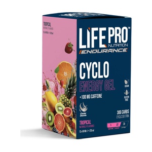 LIFE PRO Endurance Cyclo Energy Gel + 100mg Caffeine 12x60ml