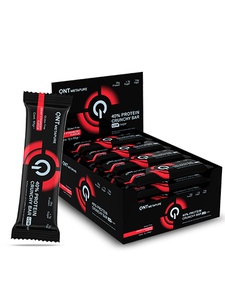 QNT 40% Protein Crunchy Bar 12x65g (Creamy Strawberry)