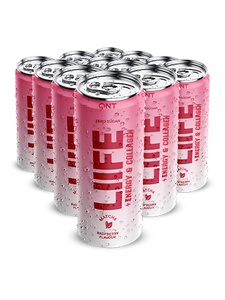 QNT LIIFE Energy & Collagen 12x250ml (Matcha Raspberry)