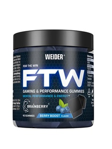 WEIDER FTW Gaming & Performance (Berry Boost, 40 Gummies)
